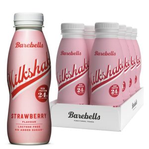 BAREBELLS Milkshake | Strawberry | 8 x 330 ml | Pet