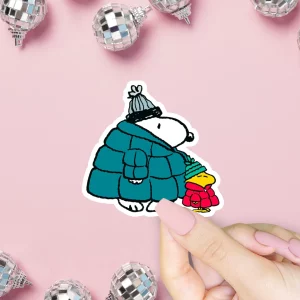 Sticker Snoopy & Woodstock Doudoune