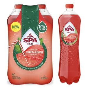 SPA FRUIT | Pétillant | Grenadine | 4x 1,25 l | Pet