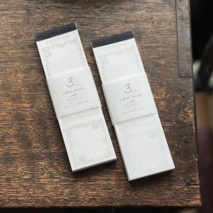 Label-book Letterpress Cadre Fleuri