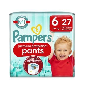 PAMPERS – Premium Protection – Pants T6 -15 kg et + – x 27