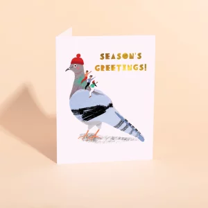 Carte de Voeux – Christmas Pigeon